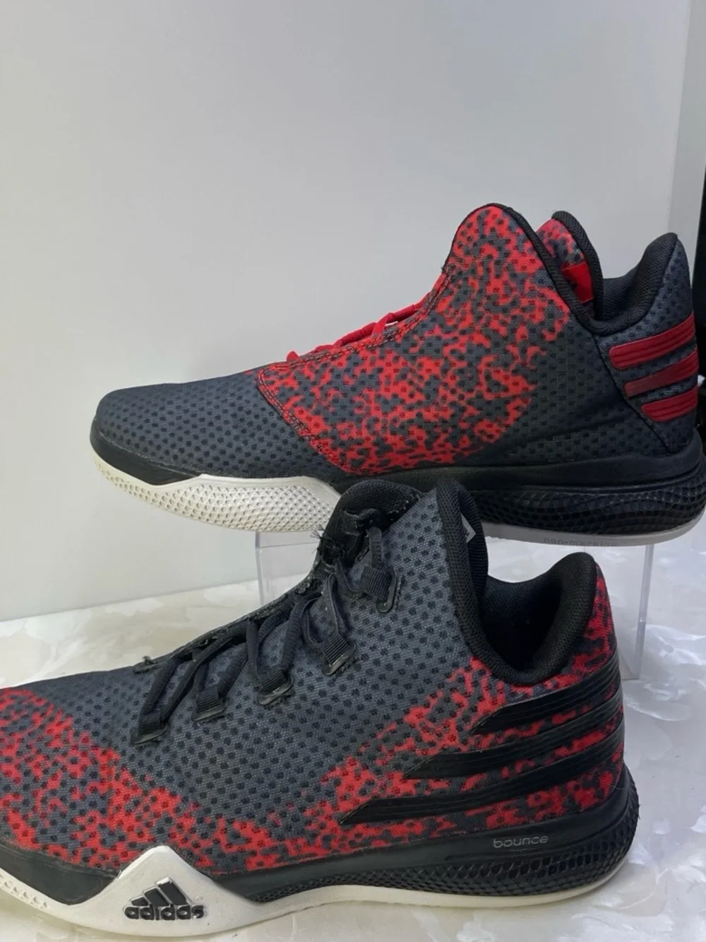 adidas Men’s Black & Red Athletic Basketball Sneakers